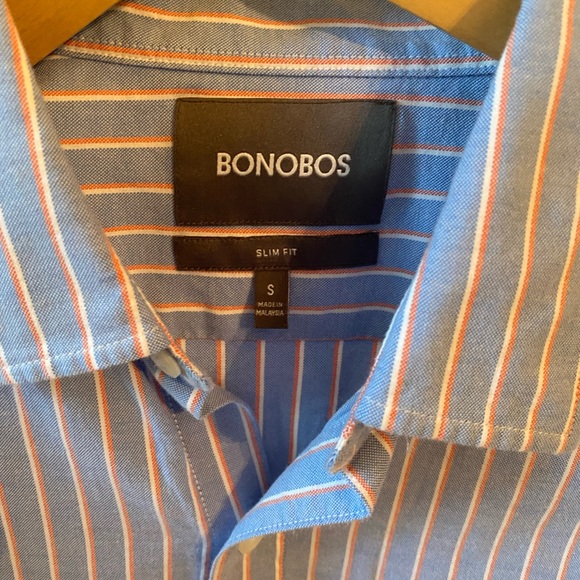 Bonobos Striped Shirt Size S Slim - Picture 3 of 5